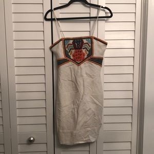 French Connection beaded/embroidered dress US 6